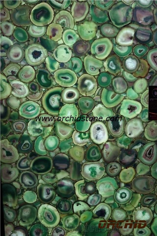 Green Agate Wall Cladding Tiles,Green Gemstone Wall Cladding Tiles,Green Semi Precious Flooring Tiles