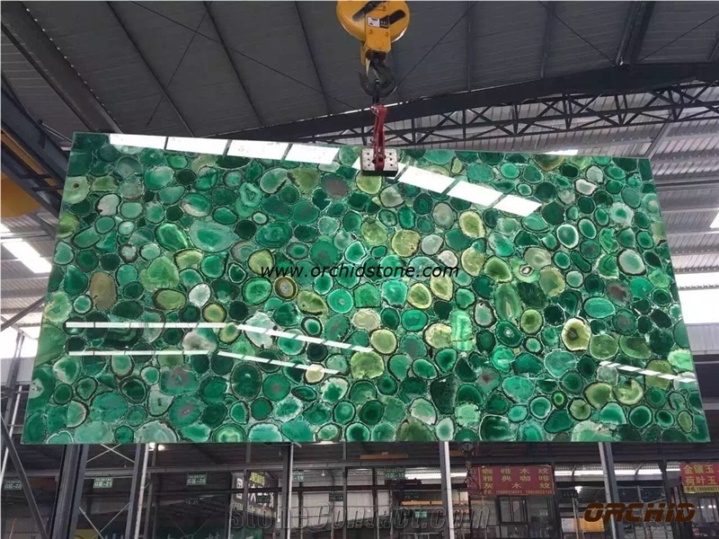 Natural Polished Green Agate Translucent Slabs & Tiles,Paving Tiles,Wall Cladding Tiles,Ceiling Tiles,Natural Green Agate Gemstone Backlit Slabs & Tiles,Wall Caldding Tiles,Lobby Wall Cladding Tiles
