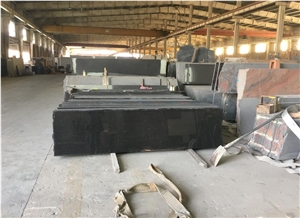 Black Galaxy Granite Slabs, India Black Granite