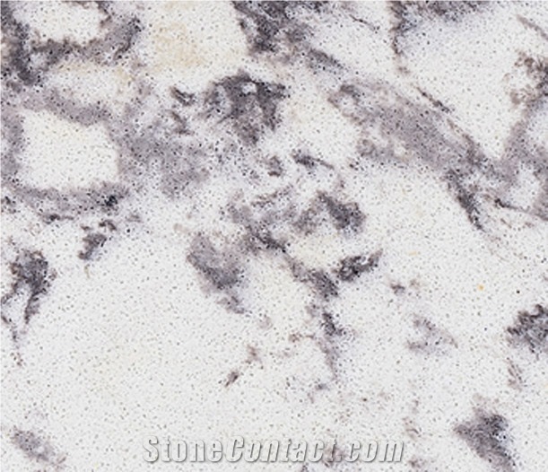 Glacier Grey Quartz Stone Slab & Tile
