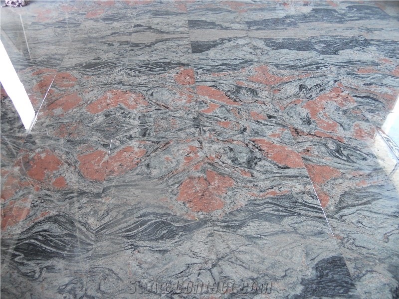 Multicolor Red Granite Slabs and Tiles