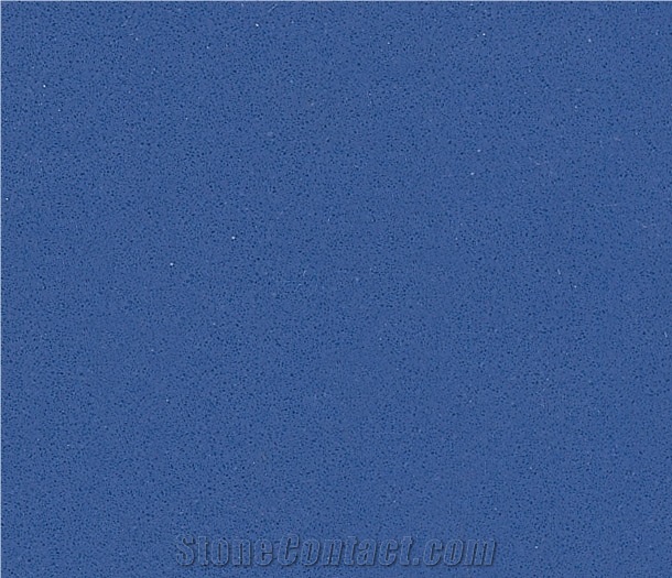Pure Blue Quartz Slabs & Tiles, Solid Surface Engineered Stone