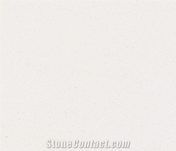 Pure White Quartz Slabs & Tiles, Solid Surface Engineered Stone
