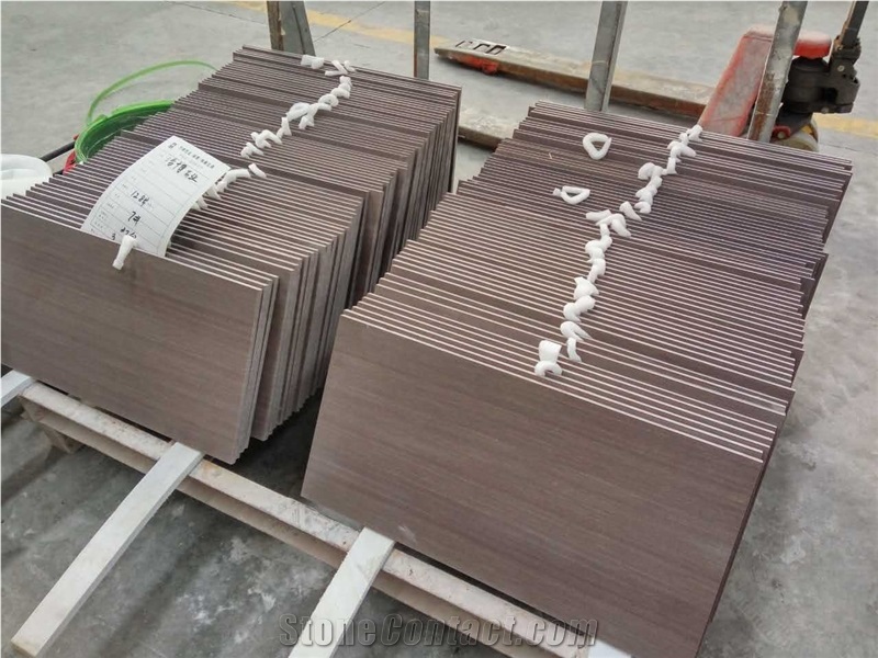 Brown Wave Marble Slabs and Tiles,Polished Interior Walling and Flooring Tiles,Dark Brown French Pattern