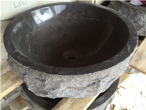 Customized Stone Wash Bowl Belgium Limestone Round Basin for Bathroom Sink
