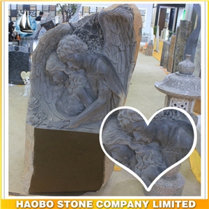 Custom Design Companion Monument, Lover Basalt Monument