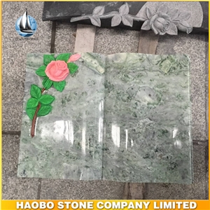 Haobo Stone New Green Onyx Stone Book Memorials