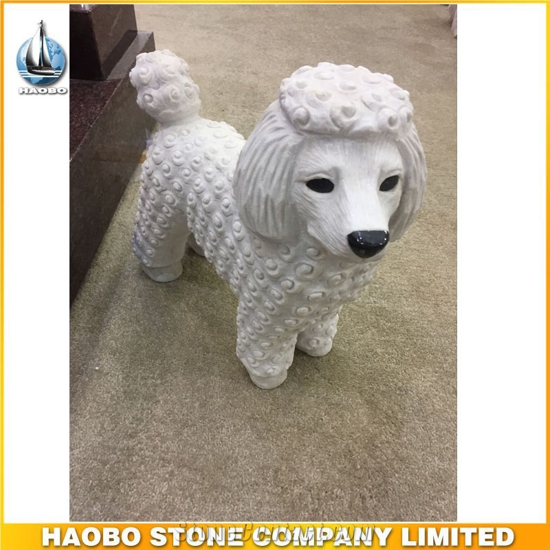 Outdoor Stone Carving Dog Animal Sculptures