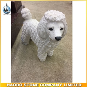 Outdoor Stone Carving Dog Animal Sculptures