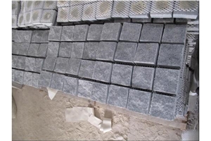 Fargo Natural Granite Setts with Plastic Mesh on Back, G654 Cube Stone, China Impala/Padang Dark/Sesame Black Paving/G654 Granite Paving Stone/G654 Cube Stone/Gray Granite Pavers/Grey Cube Stone