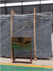 Marina Lady Marble Slab, China Blue Marble with Golden Veins,Marina Lady Marble Slabs & Tiles, China Blue Marble