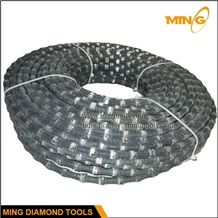 Rubber Coating Diamond Wire for Marble Quarrying