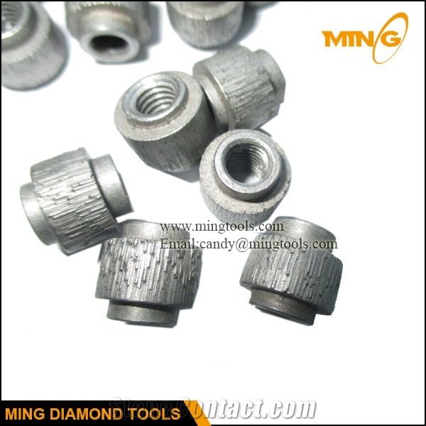 Sintered 11.5mm Diamond Wire Saw Beads With/Without Thread for Marble