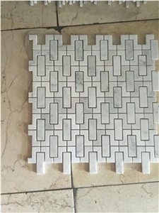 White Marble Mosaic Tiles for Decoration