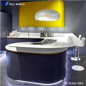 Acrylic Solid Surface Kitchen Design Customize Countertop Work Desk Tops