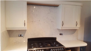 Carrara White Quartz Stone Kitchen Countertop,Top Quality and Service,More Durable Than Granite, Minus the Maintenance