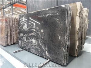 Brazil Titanium Granite Slabs, Black and Golden Granite Slabs, Black Cosmics Granite, Titanium Slabs, Titanium Black Granite, Via Lactea Granite Black Granite