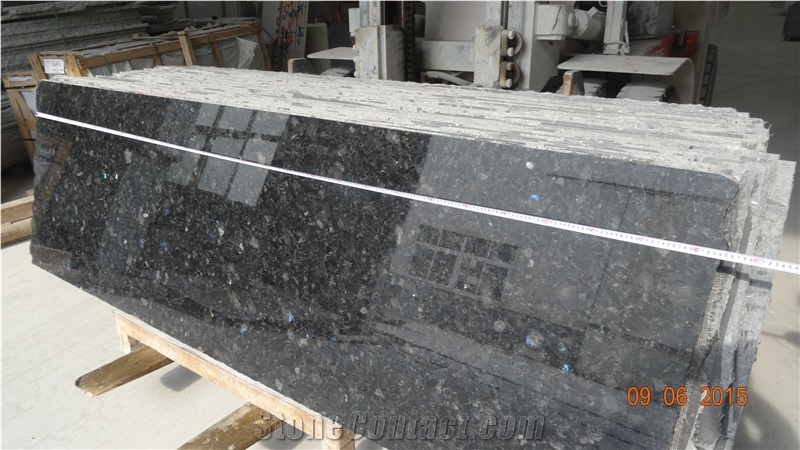240x60up Polished Blue in the Night Granite Slabs