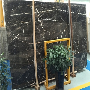 Cheap China Brown Marble with Gold Veins, Brown Marble Slabs & Tiles