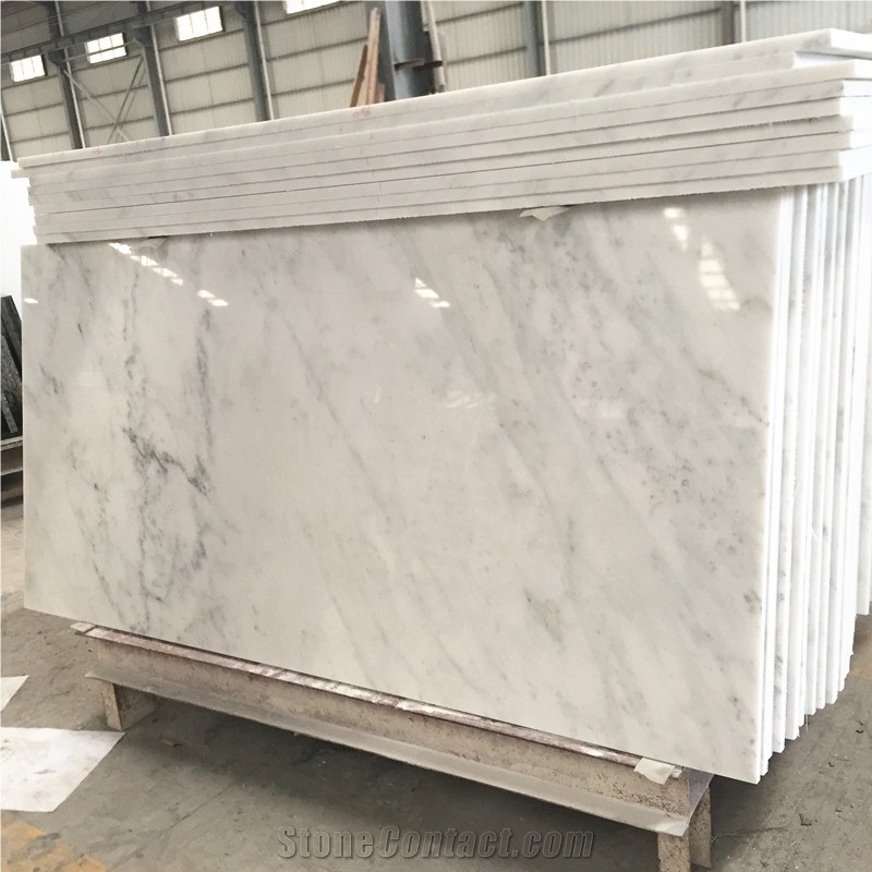 China East White Marble Natural White Color with Gray Veins Stone