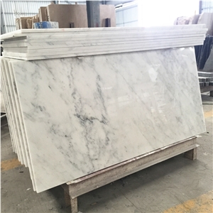 China East White Marble Natural White Color with Gray Veins Stone
