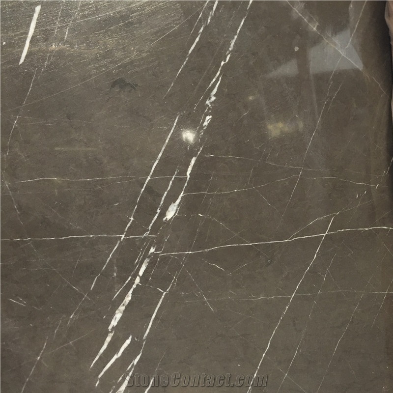 Iran Cheap Grey Color Pietra Grey Marble Slab