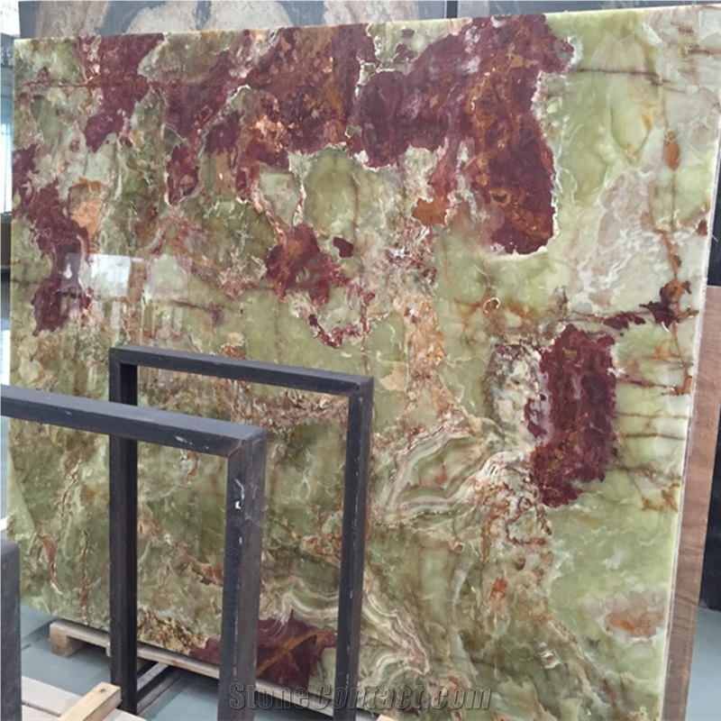 Pakistan Green Onyx with Golden Vein Slabs and Tile for Floor and Wall Covering