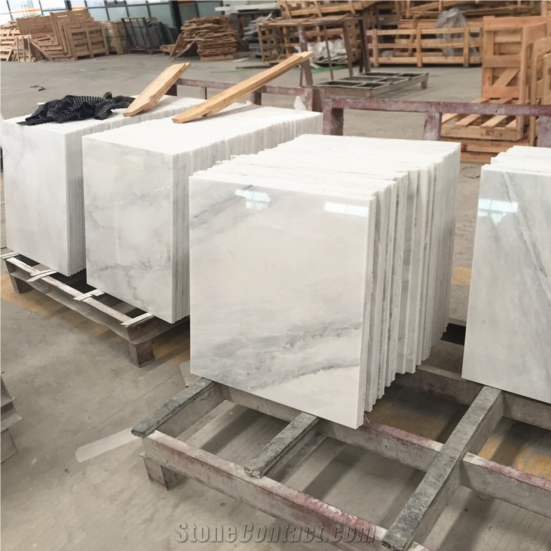 Polished 2017 Cheapest China White Marble Price 60x60cm Tile