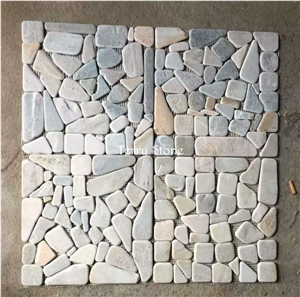 Granite Stone Irregular Sharp Mosaic,Natural Chipped Mosaic for Bath and Kitchen Wall Cover and Interior Decor from China