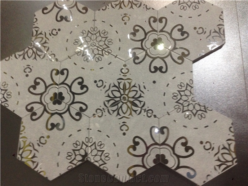White Marble Mosaic Tiles Eastern White Marble Mosaic Tile ,China White Marble Polished Mosaic Tiles for Wall & Floor Covering