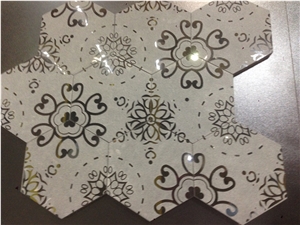 White Marble Mosaic Tiles Eastern White Marble Mosaic Tile ,China White Marble Polished Mosaic Tiles for Wall & Floor Covering