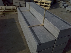 G375 Grey Granite Step with Strip,Step Inlay Strip