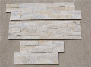 Beige Quartzite,White Quartzite,Cream Quartzite,Chinese Quartzite Culture Stone, Stone Wall Decor