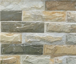 Beige Slate Mushroom Split Wall Tile Wall Cladding Brick Stacked Stone Ledge Stone Corner Stone Stone Veneer Cultured Stone