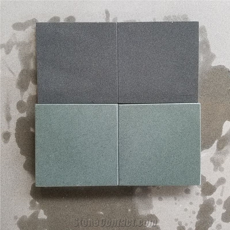 China Black Sandstone Tile & Slab Sichuan Green Sandstone Black Sandstone