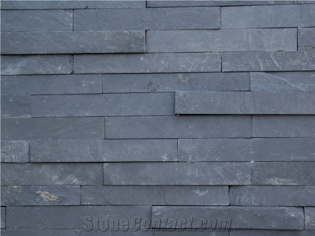 China Black Slate Cultured Stone/Cultured Slate/Culture Slate Veneer/Stone Ledges,Black Slate Culture Stone Corner,Ledge Stone Corner,Stacked Stone Corner, Flat,Wall Cladding Tile,Veneer Panel,Z Shape
