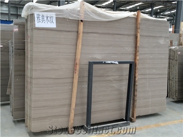 Chinese Athens Wooden Marble with Vein-Cut Polished Surface,Tiles & Slabs, Wall Covering & Flooring Tiles & Slabs, Athen Grey Marble