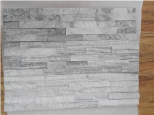 Cloud Grey Marble Culture Format Stone Panel,Wall Panel,Ledge Stone,Veneer,Stacked Stone for Wall Cladding 60x15cm Retangle Z Shape Normal Shape S Shape