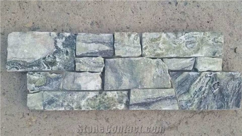 Green Marble Culture Stone/Thin Stone Veneer/Wall Cladding/Ledge Stone