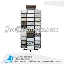 Metal Display Rack Rotatable Mosaic Display Stand
