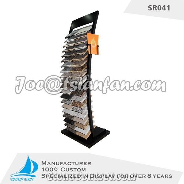 Simple Style Metal Display Rack with Leaflet Holder