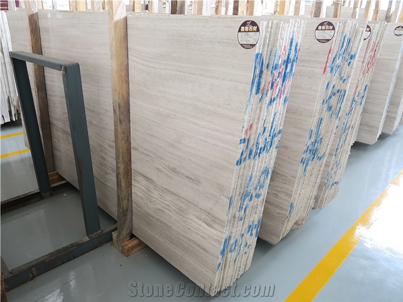 China Supplier Wooden Marble Slabs & Tiles & Cut to Size & Wall Cover & Floor Tiles & Pattern Tiles White Siberian Sunset Marble White Silk Georgette Marble Polished,Honed,Antique Surface