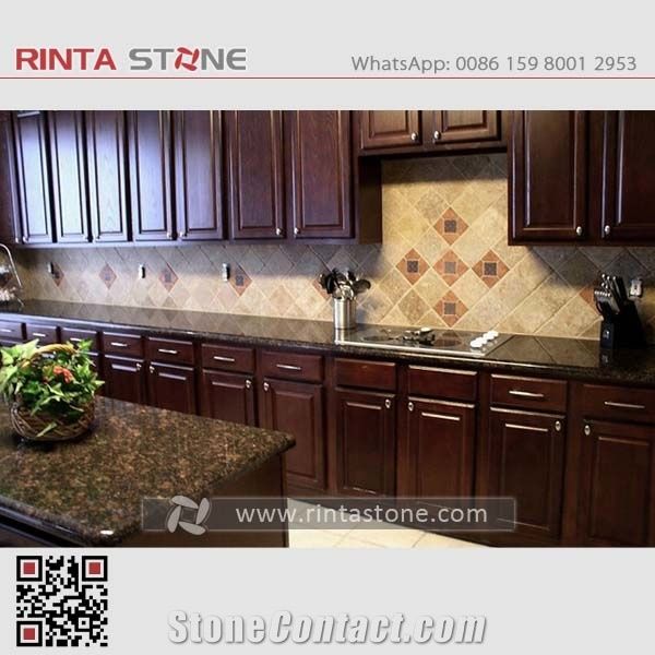 Allianz Brown Tan Brown Granite Countertops Kitchen Tops Dark