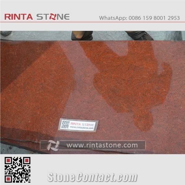 Chili Red Granite China Red Dyed Red Stone Painted Red Black Granite Chines Imperial Red Granite
