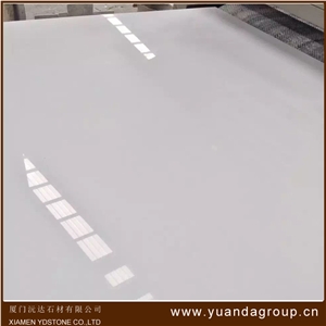 YUANDA Pure White Nano Stone Slabs Crystallized Glass