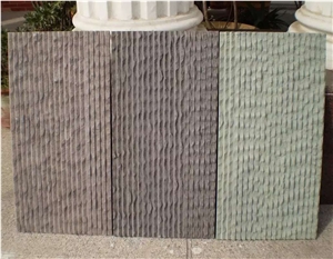 China Natural Honed Green Sandstone Tiles, Green Sandstone Wall Tiles & Slabs