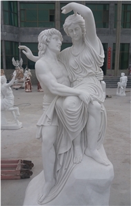 Giant Statue Sculpture White Marble Sculpture Garden Sculpture Figure Statue Human Sculptures