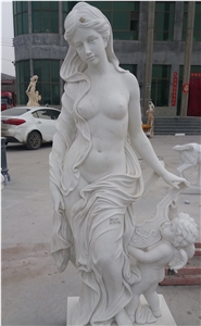 Giant Statue Sculpture White Marble Sculpture Garden Sculpture Figure Statue Human Sculptures