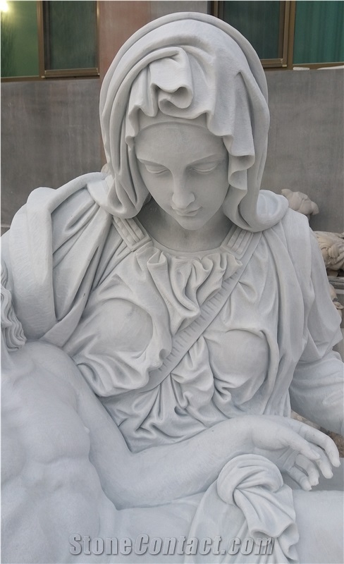 Jesus Statue Church Sculpture White Marble Statue
