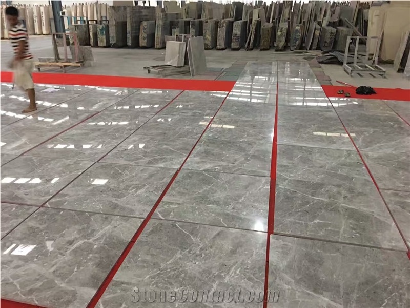 Athena Grey Marble Slab,Floor Covering Tiles